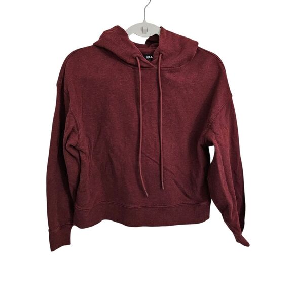 NAADAM Sweater Womens XS‎ Maroon Cotton Cashmere Hoodie Outdoor Pullover - Picture 1 of 10
